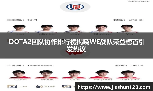 DOTA2团队协作排行榜揭晓WE战队荣登榜首引发热议
